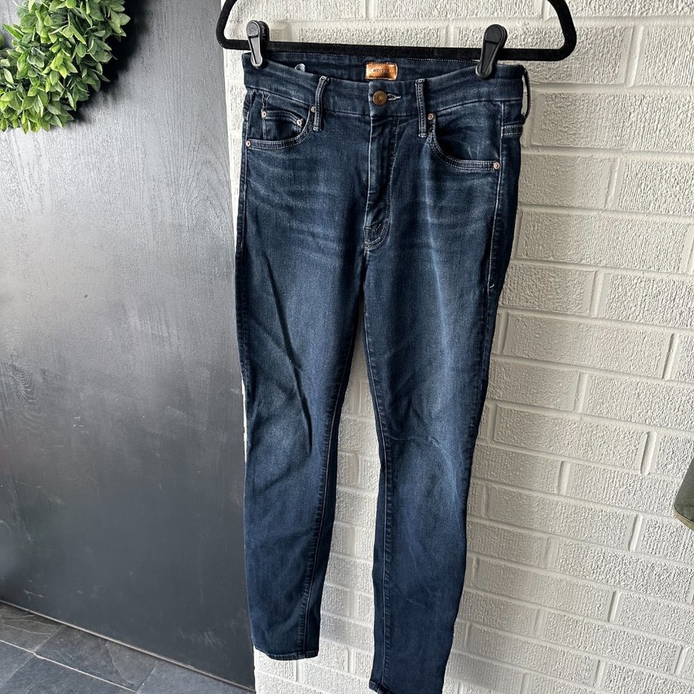 MOTHER Women's Dark Wash Ankle Jeans - Indigo Blue